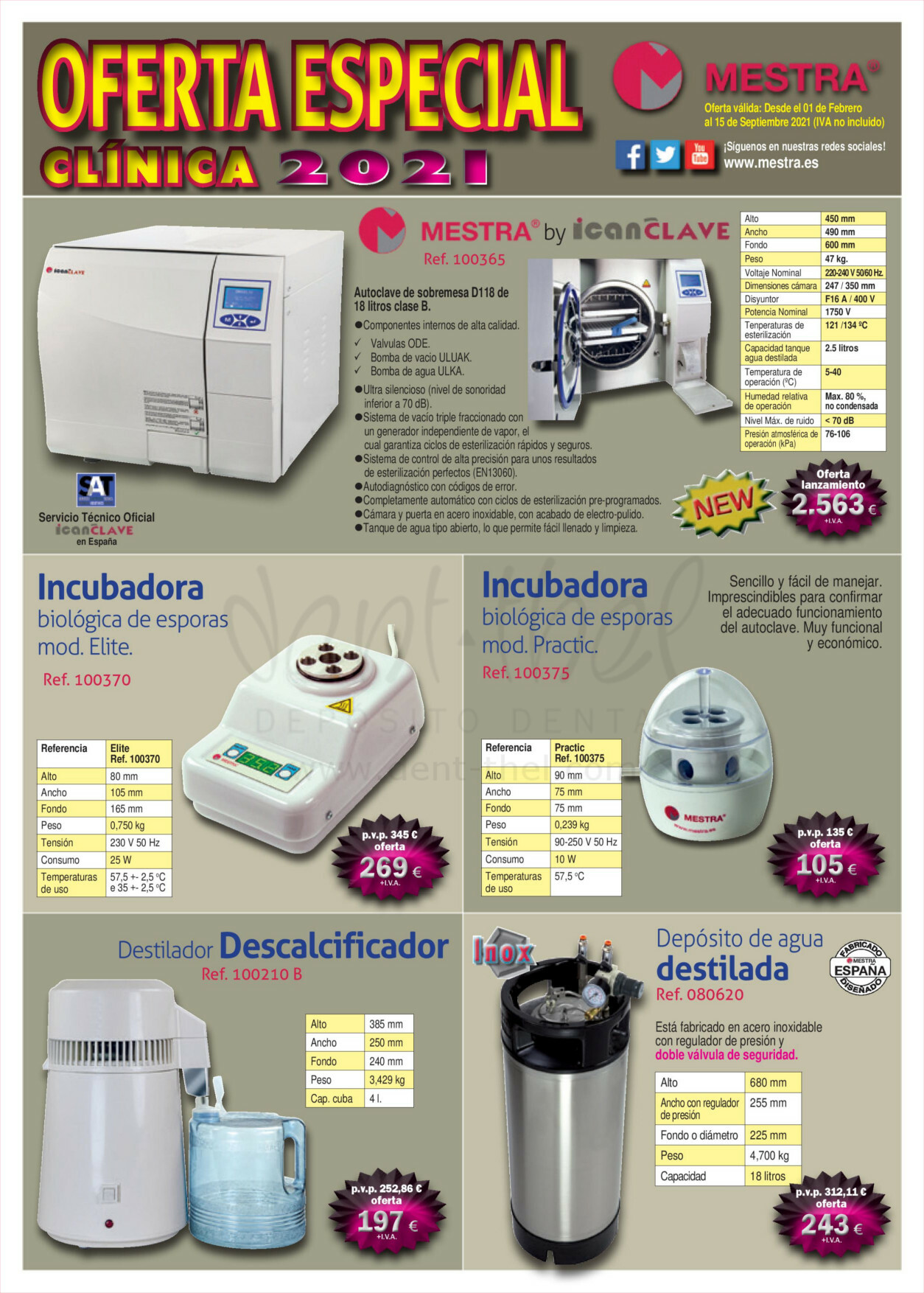 Ofertas Mestra clínica hasta 15/09/2021 Ofertas Mestra clínica hasta 15/09/2021