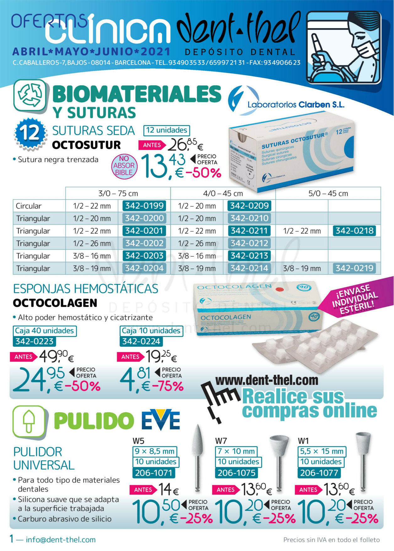 Ofertas Dent-thel para clínica