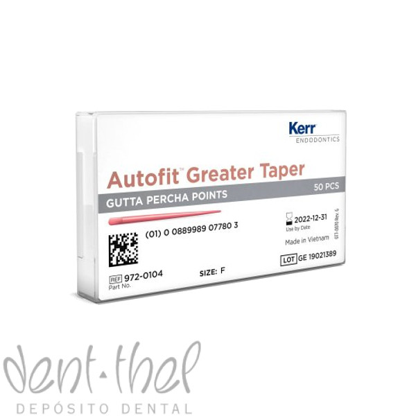 etiqueta filtrar barrer AUTOFIT™ Greater Taper Gutta Percha 06 50 ud - dent-thel.com Depósito  dental para comprar productos odontológicos.