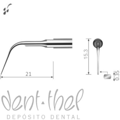 SAT Punta periodontal sub-gingival s10Z