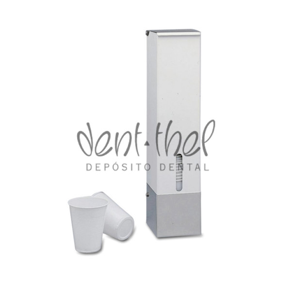 DISPENSADOR de vasos de metal -  Depósito dental para comprar  productos odontológicos.