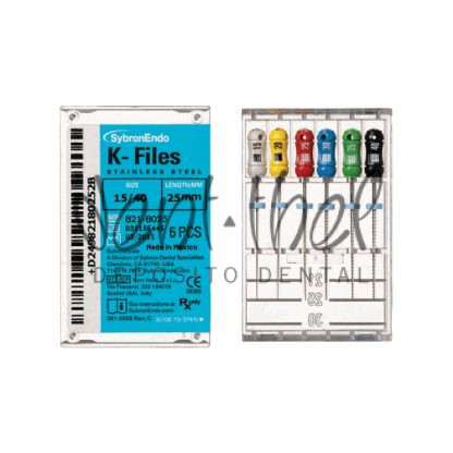 LIMA K-FILES Manuales 25mm SZ Nº15 6 ud