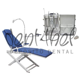 PACK UNIDAD Dental compacto transportable + Camilla portable