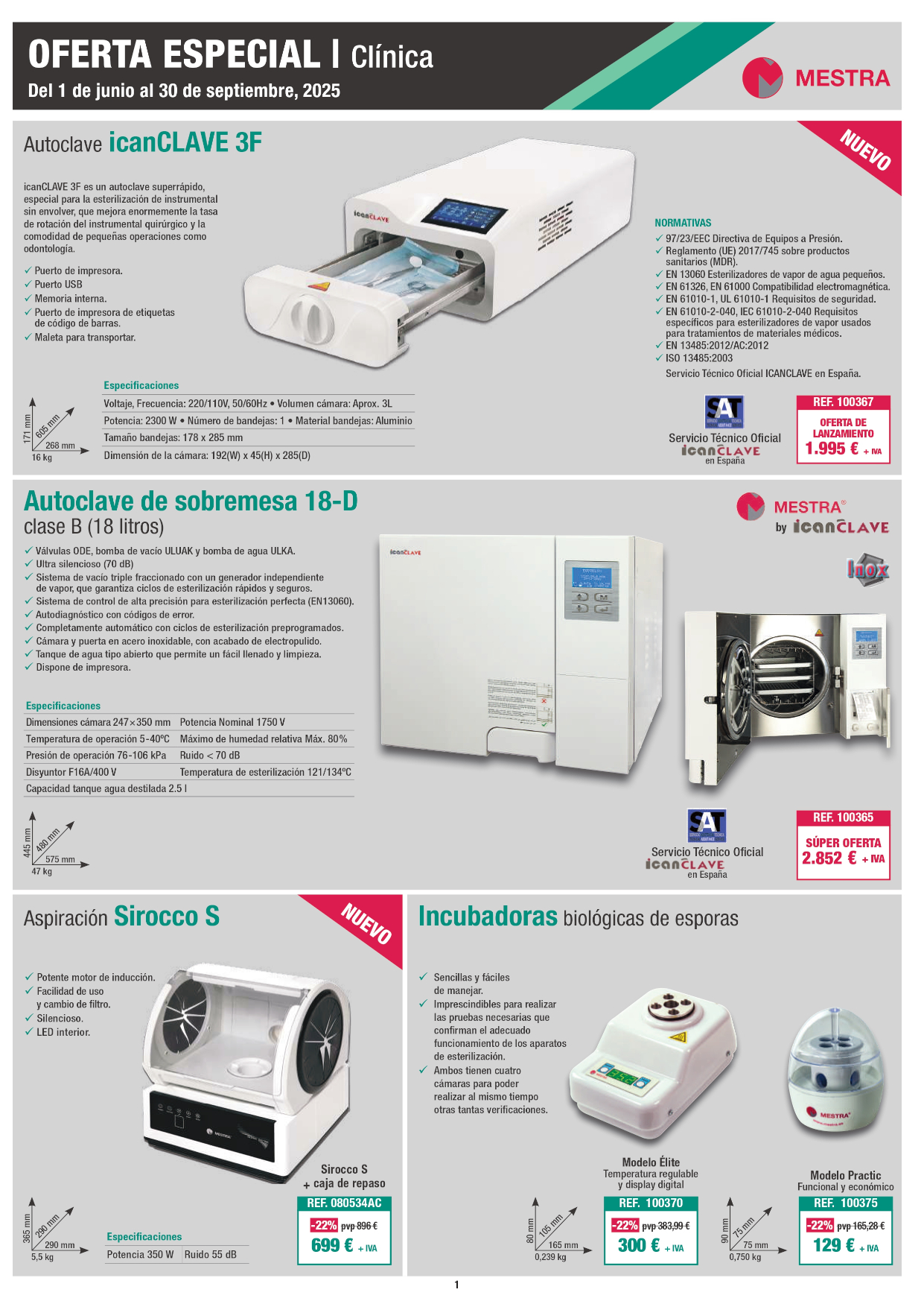 Ofertas Mestra clínica hasta 30/04/2025