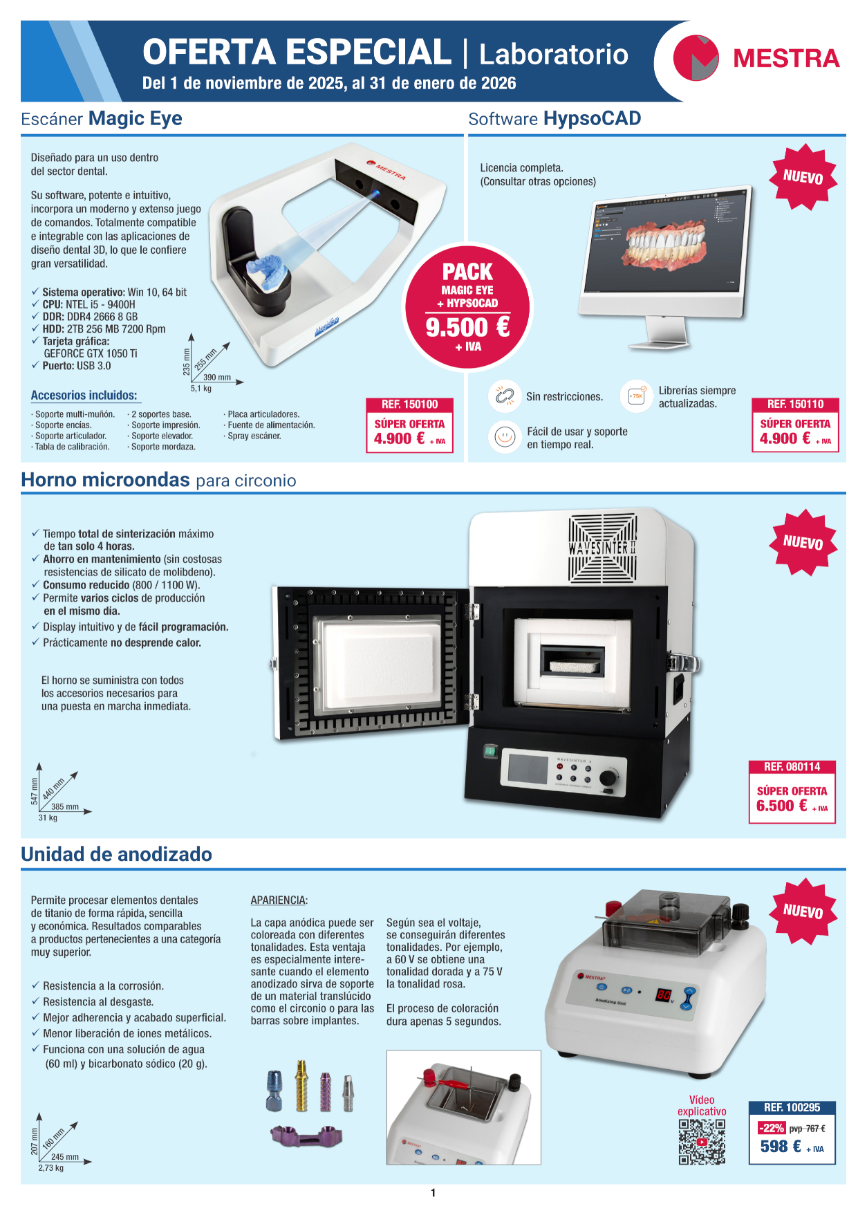 Ofertas Mestra laboratorio hasta 31/01/2026