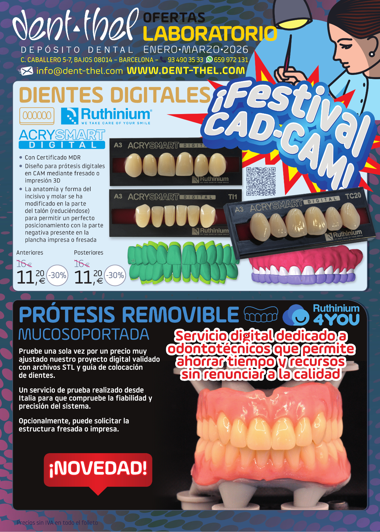 Ofertas Dent-thel para laboratorio