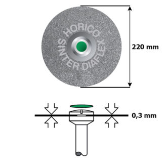SINTERDIAFLEX SH 393 220 Grosor 0,3 mm