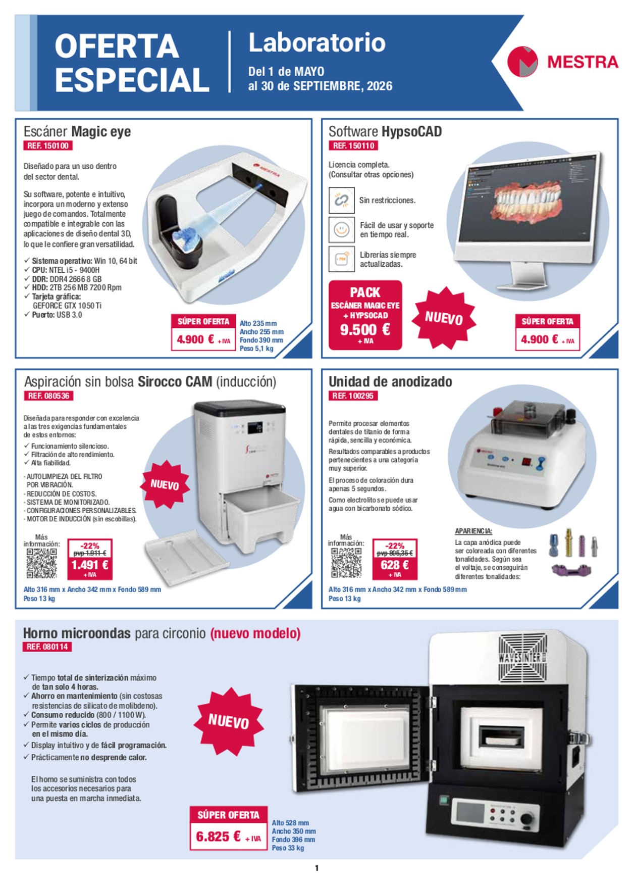 Ofertas Mestra laboratorio hasta 30/09/2026