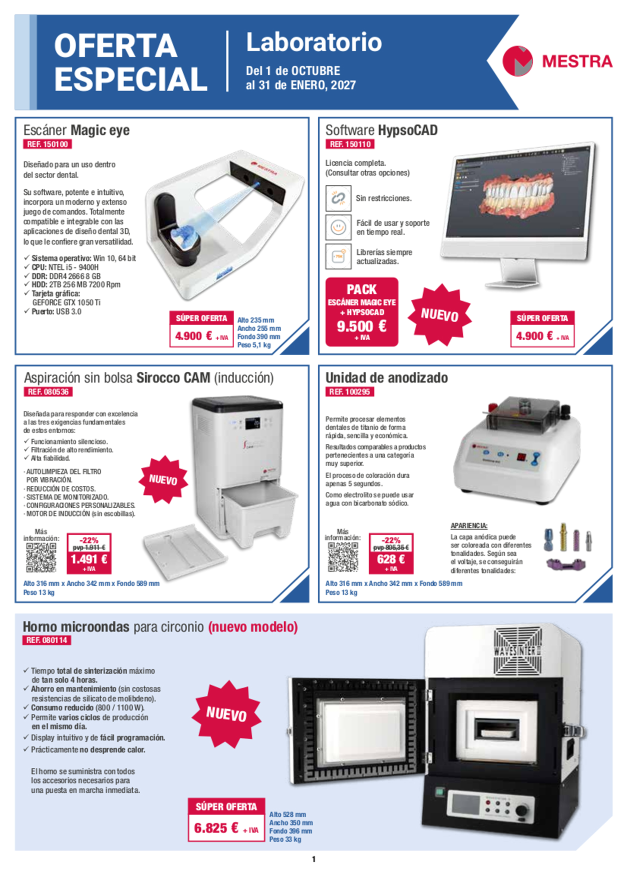 Ofertas Mestra laboratorio hasta 31/01/2027